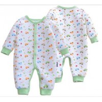 空氣棉嬰兒秋冬連身衣 - 綠車仔6M/9M/12M/18M/24M